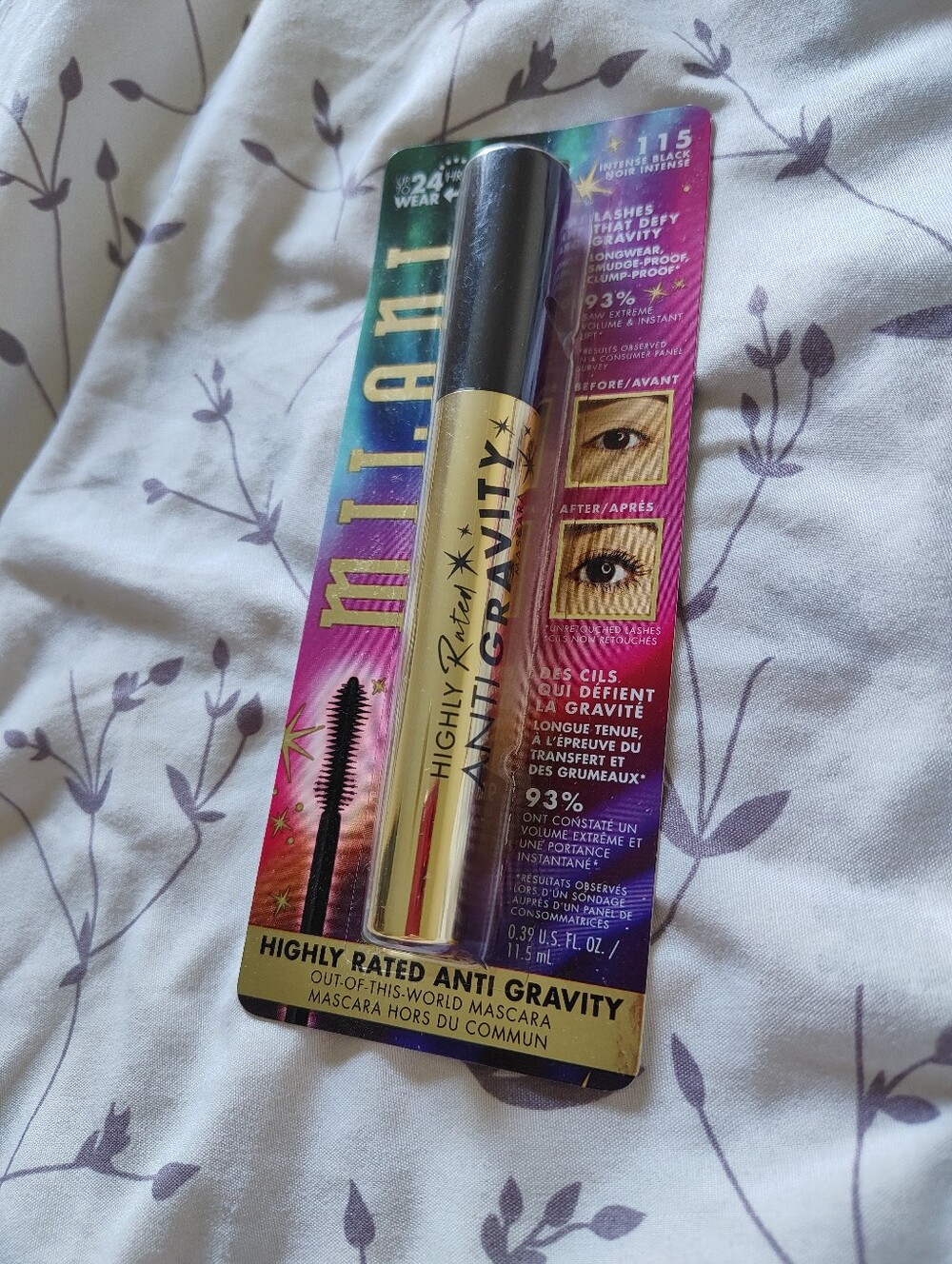 Milani Highly Rated Anti-Gravity Mascara 115 Intense Black. New.
